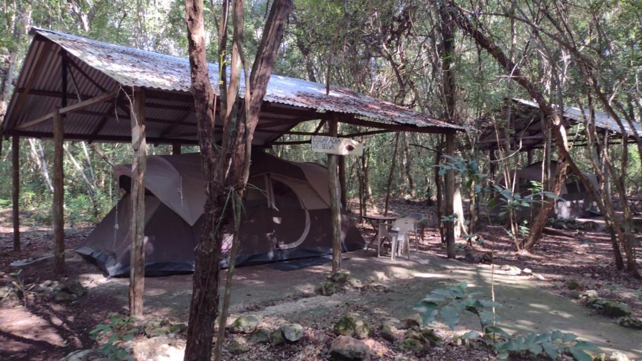 Campamento Yaax Che en Calakmul Conhuas Exterior foto