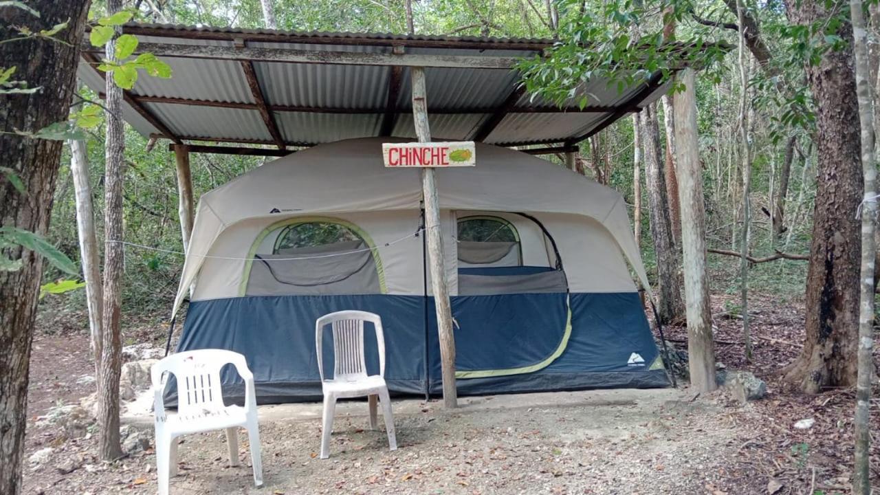 Campamento Yaax Che en Calakmul Conhuas Habitación foto